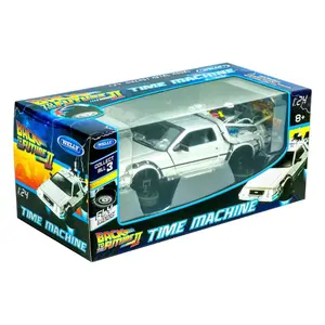 Fly wheel back to the future ii metal collectible figurine Welly Die DeLorean LK Coupe 1981 image-1