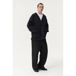 Cardigan i fluffy strik Welter Shelter image-2