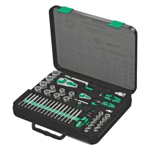 Metric ratchet wrench with sockets and bit Wera 8100 Zyklop Speed image-0
