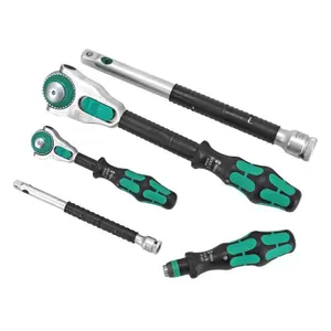 Metric ratchet wrench with sockets and bit Wera 8100 Zyklop Speed image-2