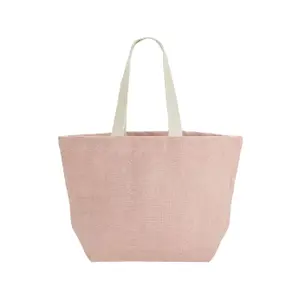 Jute beach bag Westford Mill Soft Washed image-0