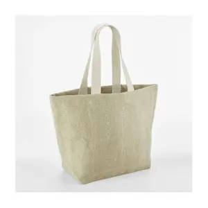 Jute beach bag Westford Mill Soft Washed image-1
