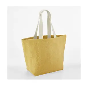 Jute beach bag Westford Mill Soft Washed image-1