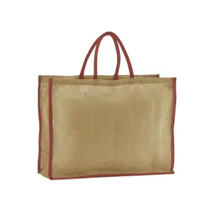 Large jute shopping bag Westford Mill image-0