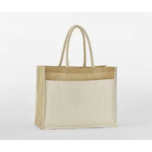 Tote bag with pocket Westford Mill Jute image-0