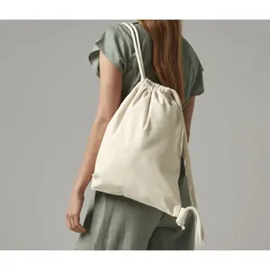 Recycled cotton gym bag Westford Mill image-1