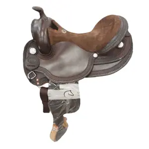 Riding saddle Westwood Ww-bar #11 16" Fqh -dark Brn/suede Brn-sm-1-40-23