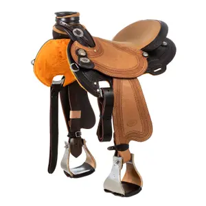 Western saddle for horse with reversed natural edge Westwood Ladywade