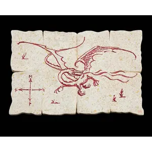 Aimant Weta Workshop Hobbit Dragon Map image-0