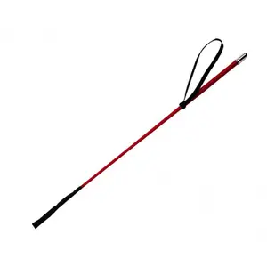 Gevlochten nylon rijzweep voor paarden Whip & Go image-0