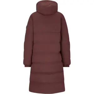 Women's long hooded down jacket Whistler Abella image-1