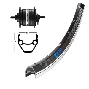 Ruota anteriore Wiener DYN MOY.DH3N20,Fixe36L ZX 19