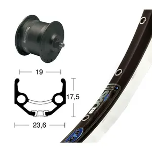 Roue de vélo avant rigide 36 trous Wiener 3N31 QR ZAC 19 image-0