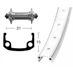36-hole locking front wheel rapide Wiener Winora 100 image-0