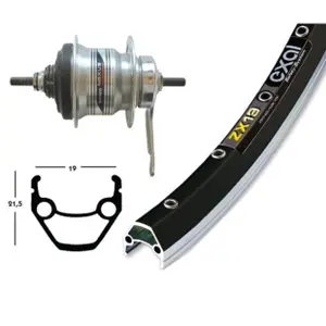 Ruota posteriore retropedale Wiener Winora Zx19 36Tr.Nexus image-0