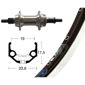 Rueda de bicicleta Wiener Winora Rigide ZAC 19