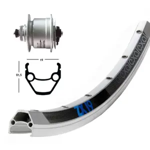 Fahrradrad Wiener Winora Exal ZX 19 36TR.DIS.CL DIN.DH 3D72 image-0