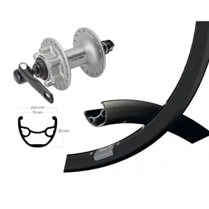 36-hole front bicycle wheel Wiener WINORA Ryde Rival 19 BR DEORE image-0