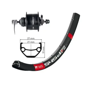 Fahrradvorderrad 36 Löcher Wiener W.DT SWISS 54 CL BR DEORE XT image-0