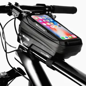 Sacoche de cadre moyen pour vélo avec étui de téléphone transparent 4,7-6,5 pouces, étanche Wildman X2 1 L image-0