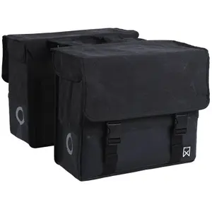 Sacoche porte-bagage double en toile enduite Willex 40 L image-1
