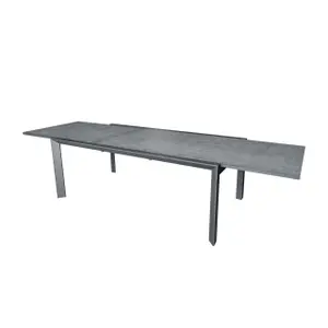 Garten-Tisch 8/12 aus Aluminium mit Glasplatte Wilsa Garden Modulo