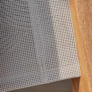 Chaise longue de acacia maciza y textileno Wilsa Garden Sea image-2