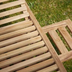 Chaise longue de madera de teca Wilsa Garden Beach image-2