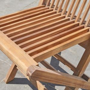 Chaise de jardin pliante en teck Wilsa Garden Sofia image-1