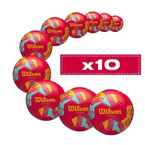 Pak van 10 volleyballen Wilson Impact Sb