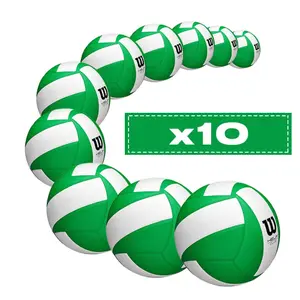Pack of 10 Volleyballs Wilson Helix Club image-0