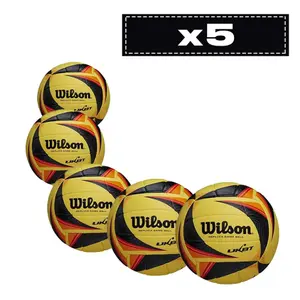 Pak van 5 volleyballen Wilson Optx Avp Replica