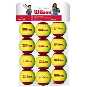 wrt137100-lot-of-12-tennis-balls-wilson-starter-red-one-size