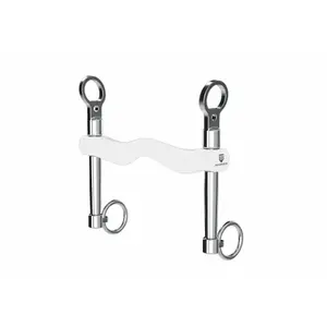Bridle bit for horses with medium branches and straight barrel Winderen image-0