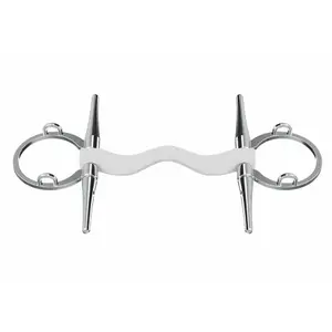 Bit de elevação para cavalo de agulha com cano reto e orifício para a língua Winderen image-0