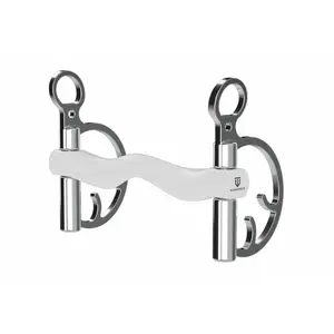 Goyo-Aga-Gebiss für Pferde mit geradem Lauf und Zungendurchzug Winderen image-0