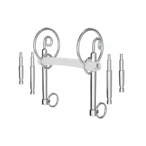 Lot de 3 mors swales pour cheval Winderen Rigid image-0