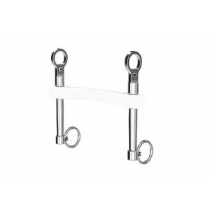 Bocado para caballos con ramas medianas y barriles rectos Winderen Rigid image-0