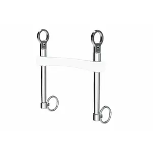 Bridle bit for horses with long legs and straight barrel Winderen Rigid image-0