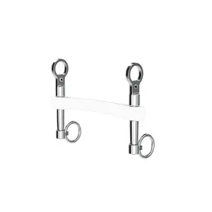 Mors de bride pour cheval à branches courtes et à canon droit flexi Winderen image-0