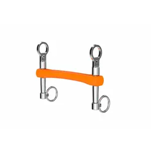 Pedaço de freio para cavalos com pernas curtas e cano reto Winderen Rigid image-0