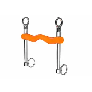 Bridle bit for horses with long branches and straight barrel Winderen image-0