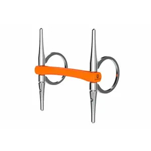 Bocado de aguja para caballos con cañones rectos de dos cañones Winderen image-0