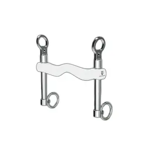 Bridle bit for horses with medium branches and straight barrel Winderen image-1