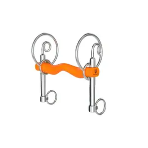 Mors swales pour cheval à branches moyennes et à canon droit Winderen image-1