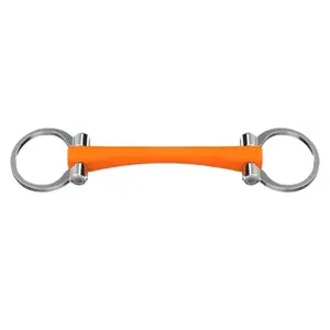 Olivenkopfgebiss für Pferde mit geradem Lauf Winderen Super Flexi image-0