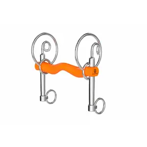 Mors swales pour cheval à branches moyennes et à canon droit Winderen image-0