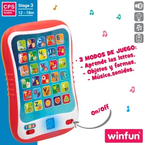 Educational tablet with light, sounds and melodies Winfun Español image-3