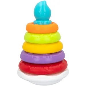 Pyramid in balance with interlocking rings Winfun image-0