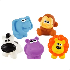 Set of 5 farm and jungle animals vinyl figurines preschool Winfun 30 x 8 image-2